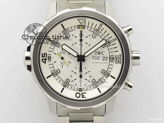MIROTIME 0205 Versatile Aquatimer Chrono IW376803 V6F 1:1 Best Edition White Dial On SS Bracelet A 7359